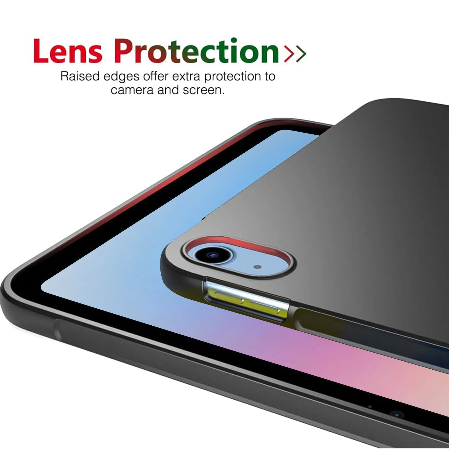 حافظة كريستال شفافة رفيعة مضادة للصدمات من مادة البولي يوريثان الحراري لجهاز iPad Mini/Air/Pro 9.7 10.2 10.9 12.9 13.0 غطاء حماية شفاف