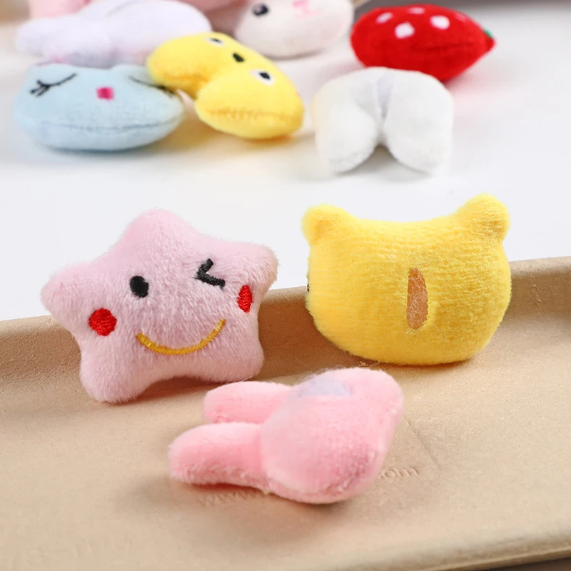 10Pcs Cartoon Plush Dolls Accessories Cute Animal Head Stuffed Toys Bag Shoes Socks Accessories Random Style Children Gift