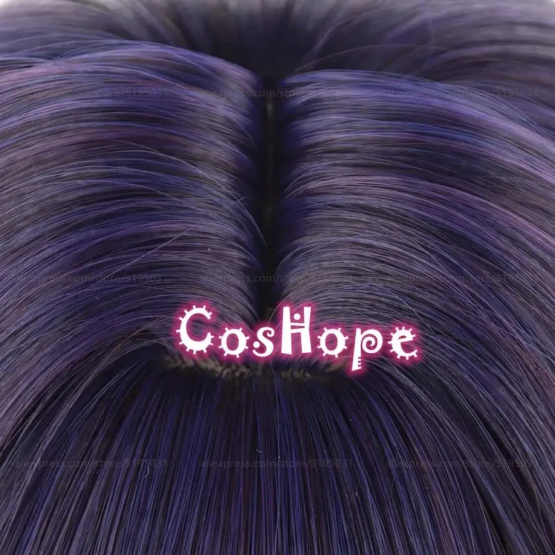 Candace Cosplay Wig 60cm Long Wig Black Purple Wig Cosplay Anime Cosplay Wigs Heat Resistant Synthetic Wigs