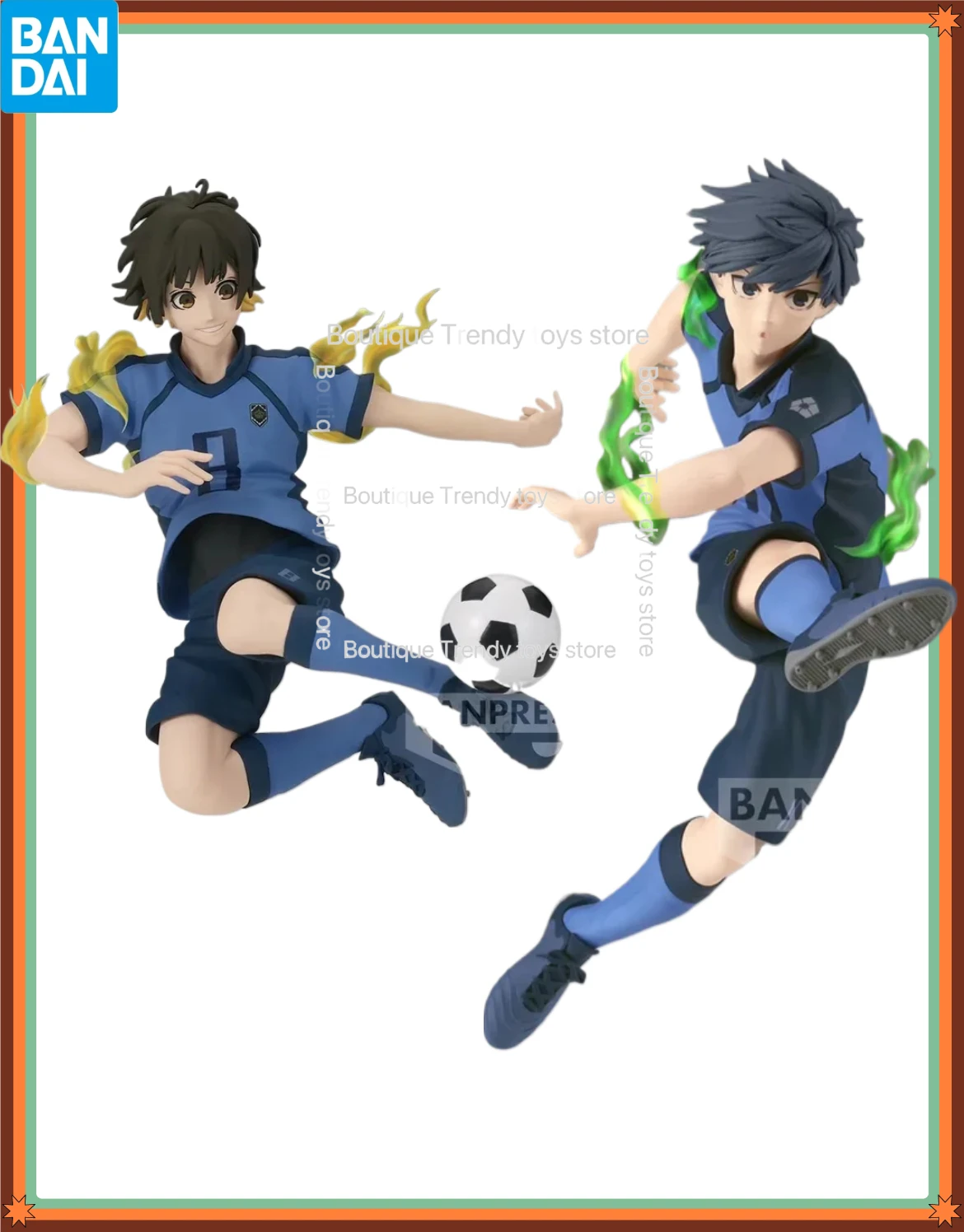 

Bandai Original Banpresto Anime BLUE LOCK YOICHI ISAGI MEGURU BACHIRA FIGURE AWAKENING ver. PVC Action Figure Model Toys