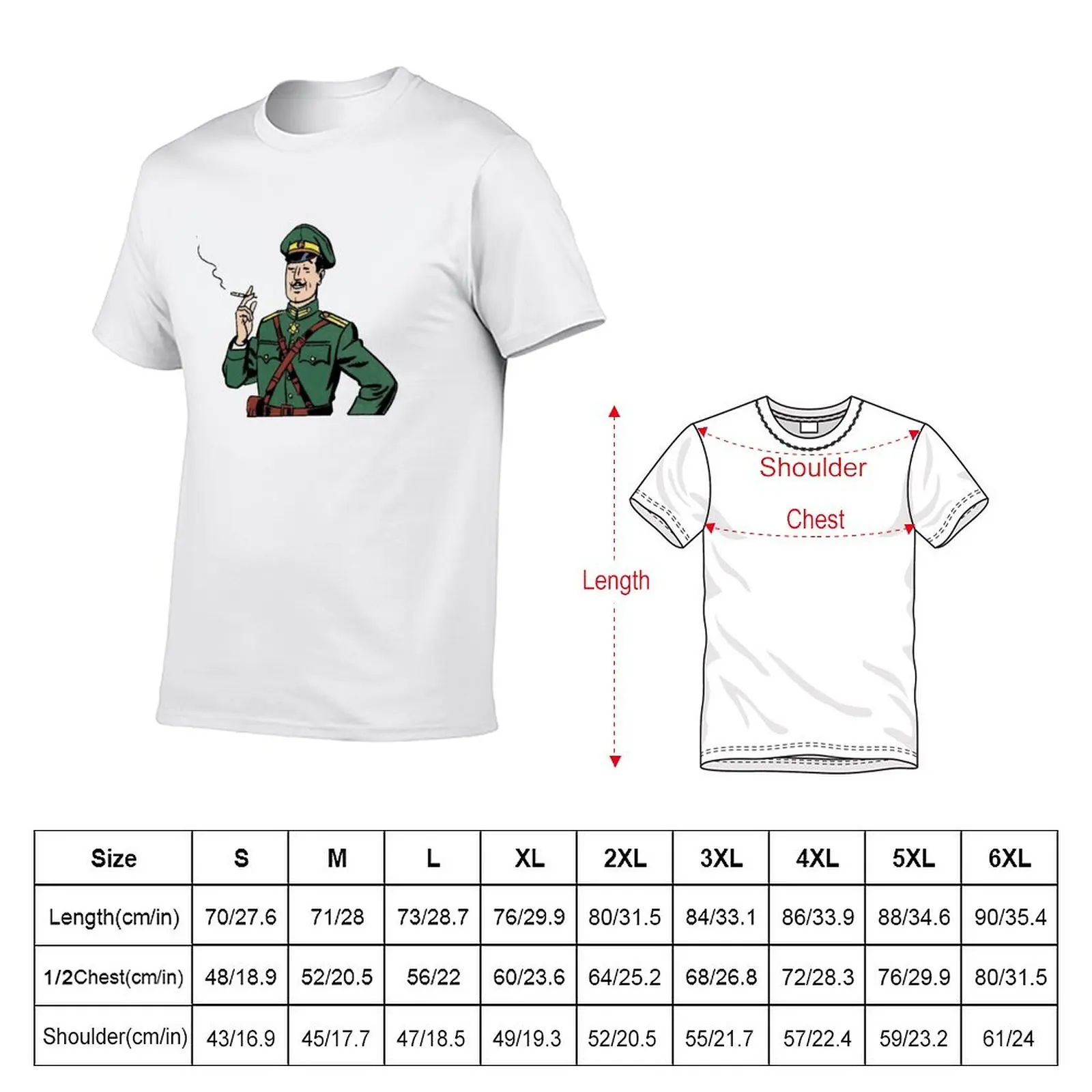New Colonel Olrik (from The Strange Encounter (L'?trange Rendez-Vous)) T-Shirt aesthetic clothes sweat shirt plain t shirts men