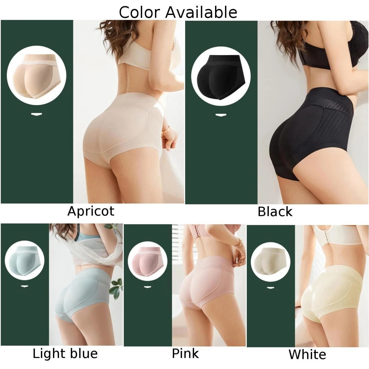 Culotte rehausseur de fesses pour femmes, faux cul, sous-vêtements rembourrés, vêtements en saillie, culotte de contrôle invisible, lingerie