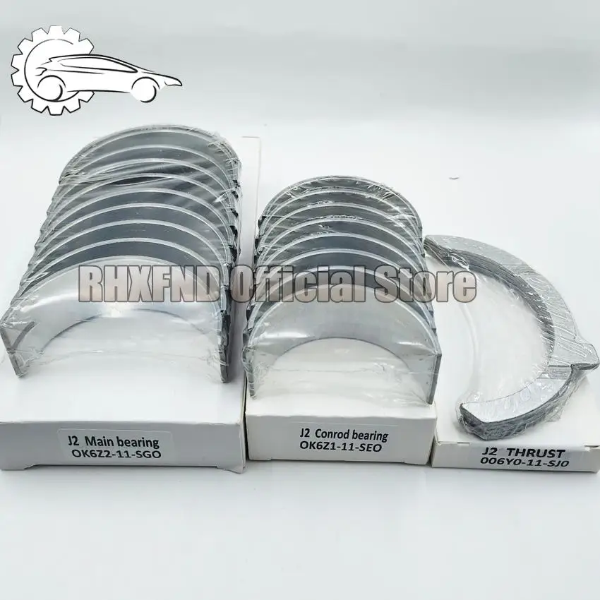 JS J2 Engine Crankshaft Con Rod Bearing For Kia Pregio Bongo Besta K2700 2.7 D SOHC 8V 1998- OK6Z211SG0 OK6Z111SE0 006Y0-11-SJ0
