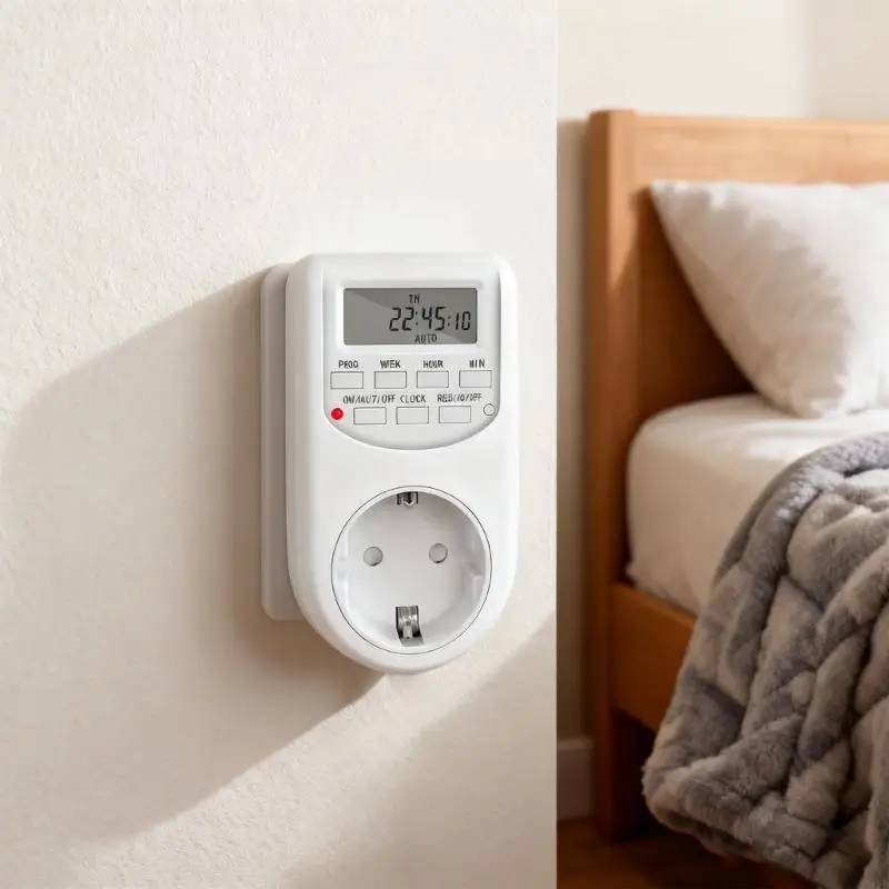 Tomada temporizador com suporte energia 2300 W para aquecedores ar condicionado, dispositivo elétrico com eficiência