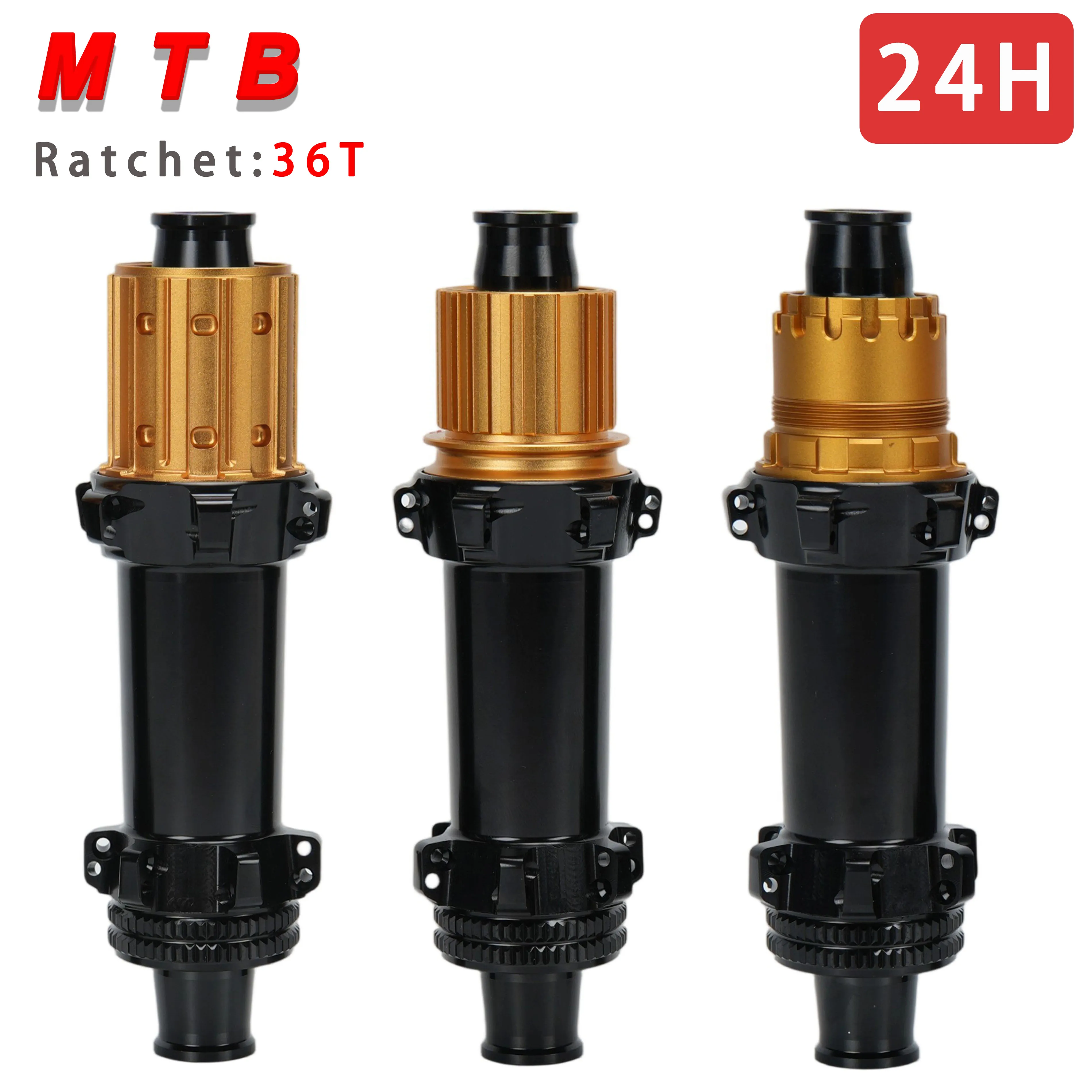 No Logo 24H Bicycle Hub Sealed Bearing Centre Lock  Ratchet 36T BOOST MTB Hub For XD/HG/MS Front 110/100 Rear 12/15