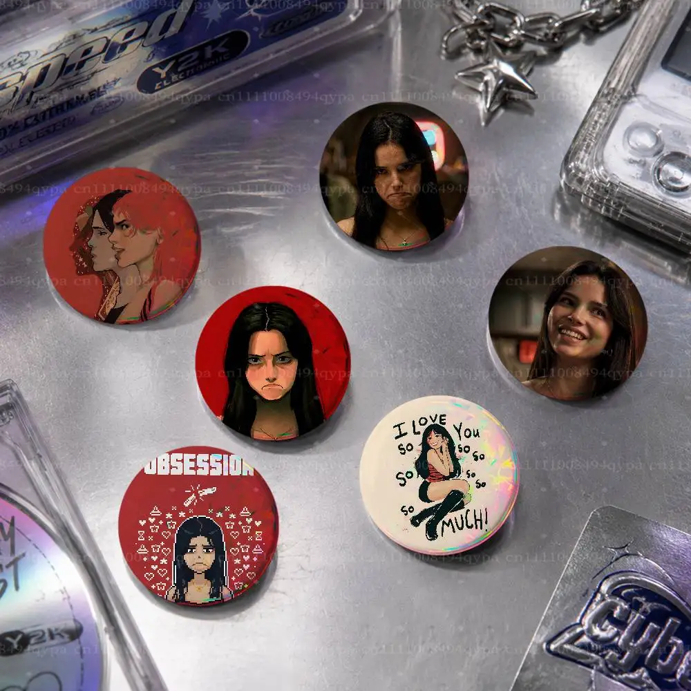 O-Obsession Nikki Button Supplies Round Badge Pins Clothes Decor Metal Pin Back Cover Metal Cover Laser Film