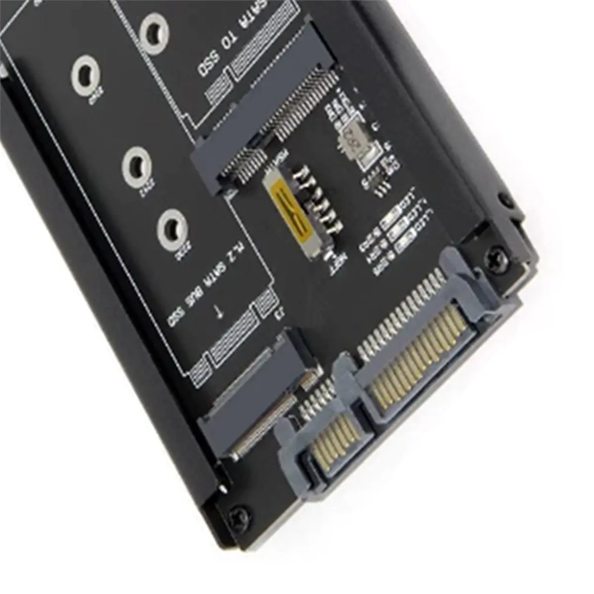 M.2 NGFF a adaptador MSATA a USB 3.0 Convertidor externo 2 en 1 MSATA M.2 NGFF a USB Adaptador Tarjeta elevadora