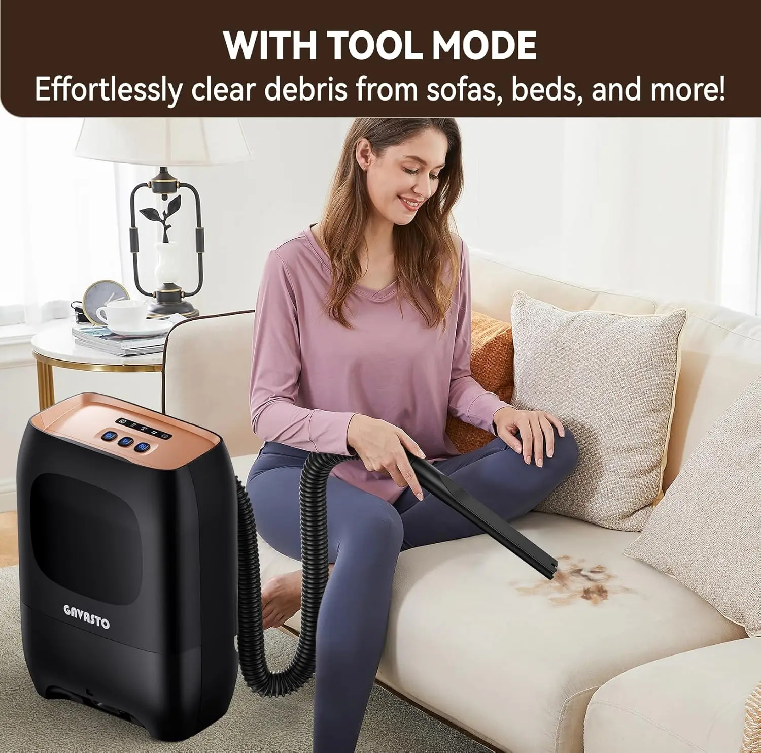 Touchless Vacuum Automatic Dustpan - Ultra Fast & Powerful - Great for Sweeping Salon Pet Hair Food Dirt Kitchen