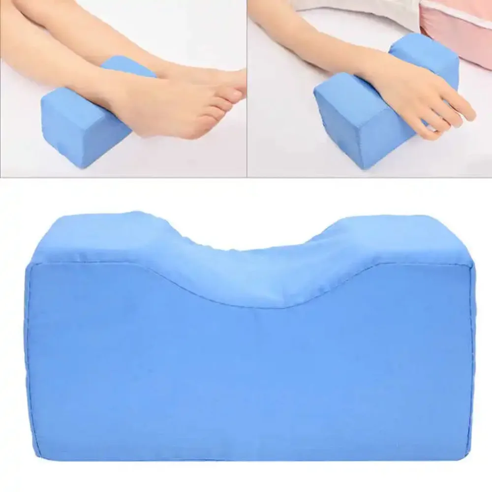 Reposapiés de esponja para piernas, cojín de espuma viscoelástica para relajación, almohada de soporte de masaje, cojín de soporte para aliviar el dolor de piernas portátil suave
