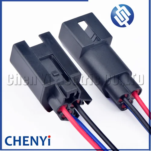 Imagen 2 del producto Conector impermeable automático de 3 pines macho o hembra enchufe de arnés de cables triangular para automóvil 7- 1437710 -9 3- 1437712 -1 Para Ford