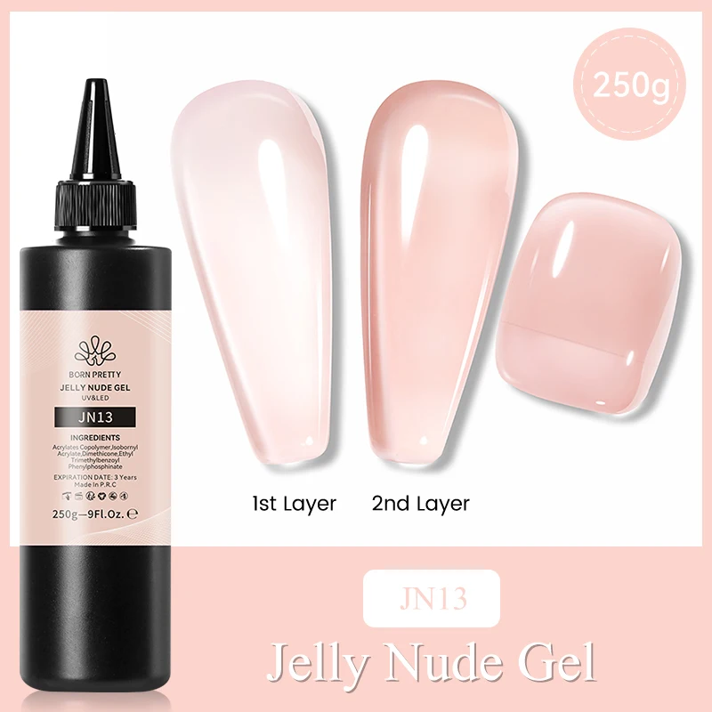 BORN PRETTY 250g Basisgel Super Top Coat Gel Nagellak Matte Top Coat Semi-permanente vernis Losweken UV LED Nagels Manicure
