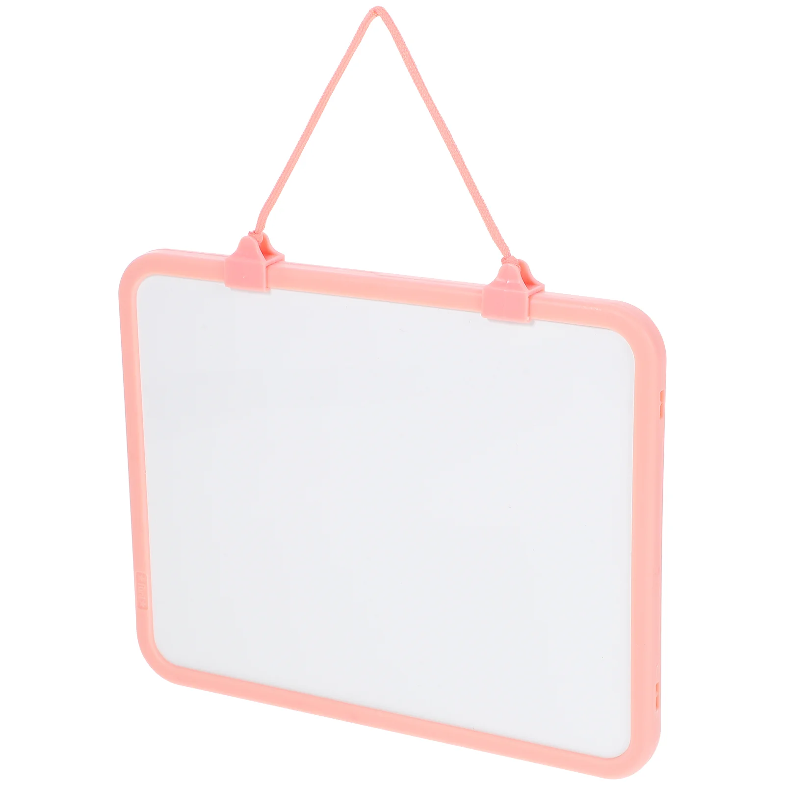 Wall Mounted Whiteboard Hanging Dry Erase for Office Double Sided Mini Pink Plastic