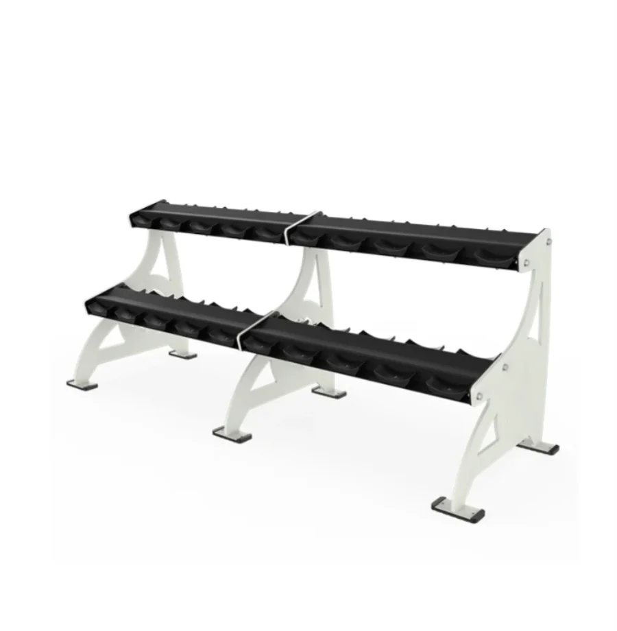 

Gym Fitness Equipment High Quality Indoor Dumbbell Storage Rack 2 Tier Dumbbell Racks