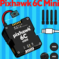Pixhawk 6C Mini Holybro Flight Controller (STM32H743) with PM02 V3 12S/PM06 14S Power Module & M9N/M10 GPS for RC FPV Drone