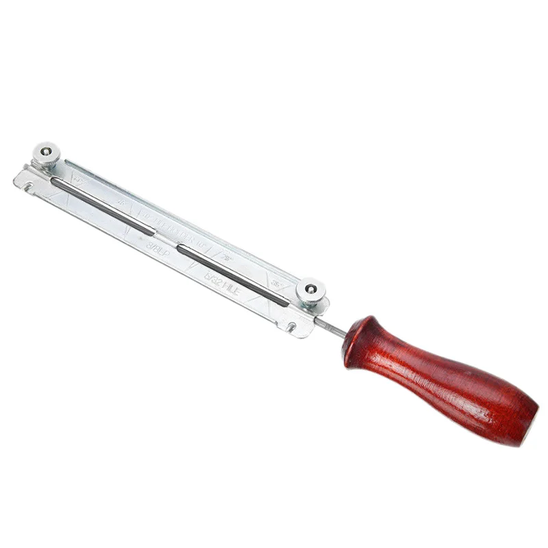 [NEWA76K!】 3/16 Inch 4.8Mm Round Flat Sharp Sharpening Sharpener Force File Files Holder Handle Kit Chainsaw Chain Tools
