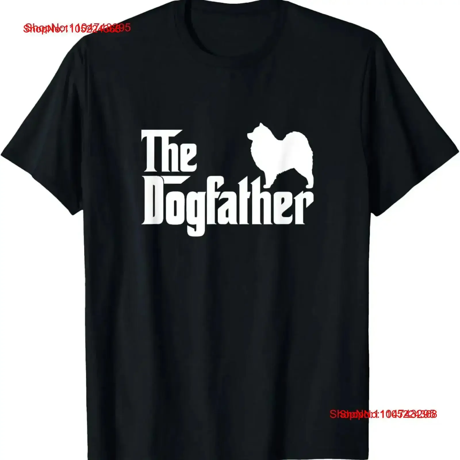 Samoyed Lover DogFather T Shirt vintage Washed streetwear Soft fashion Breathable graphic Stylish Casual Versatile homme