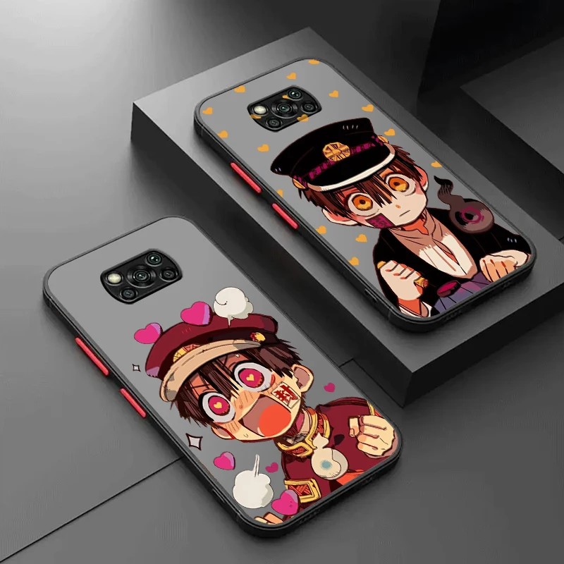

Toilet Bound Hanako Kun Cute Frosted Translucent For Xiaomi Mi Poco X5 X4 X3 M6 M5S M5 M4 M3 F5 F4 F3 GT Pro 5G Funda