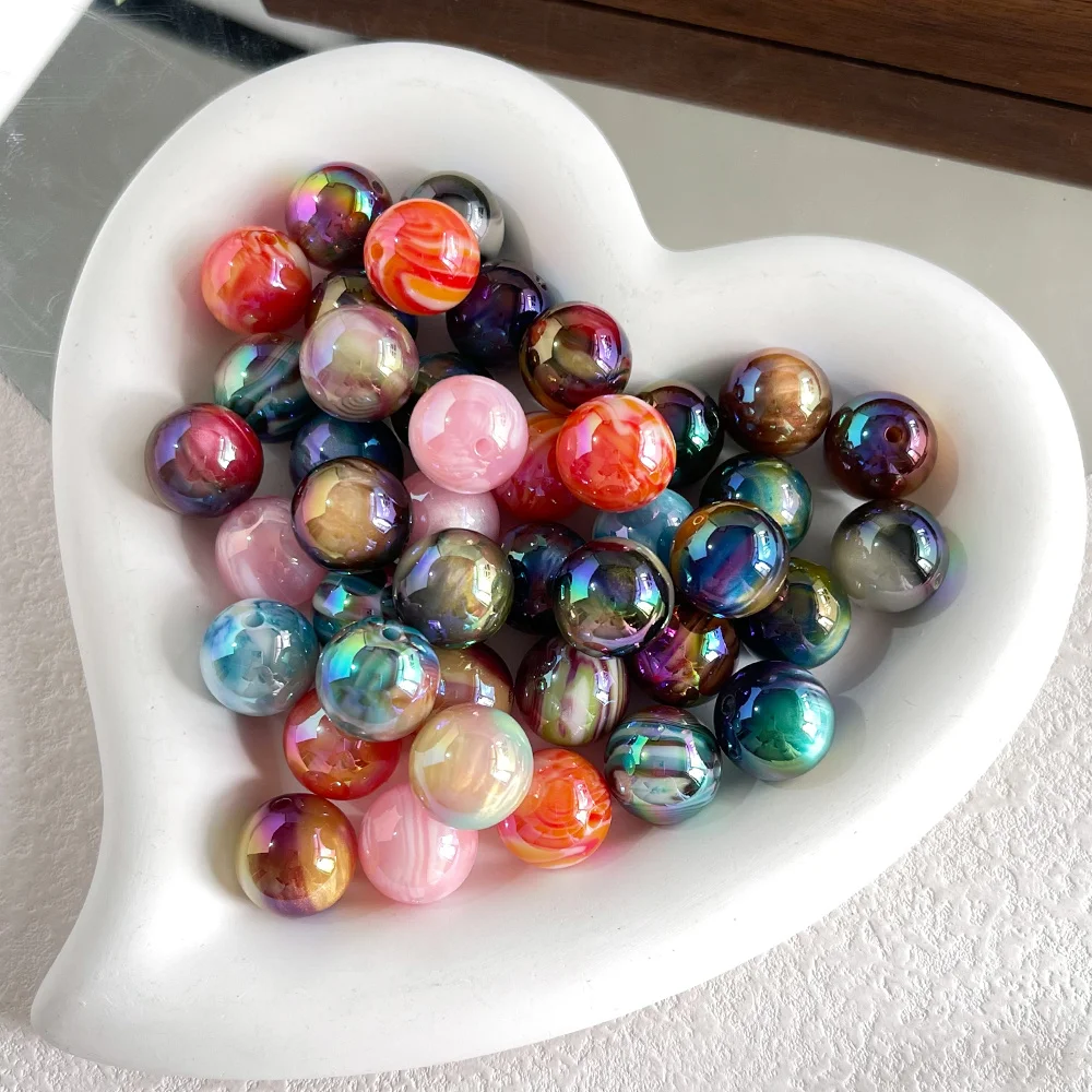 

Cordial Design 200Pcs 16*16MM Aurora Effect/DIY Beads/Handmade/Round Shape/Jewelry Findings & Components/Fancy Beads #20198