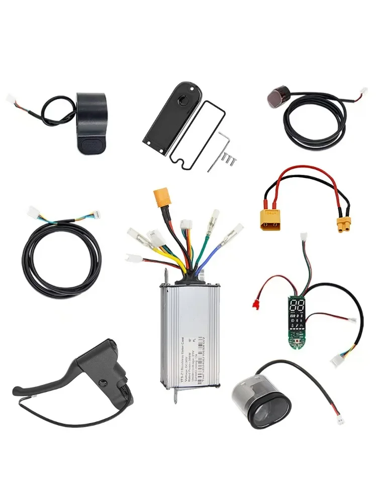 Zestaw sterowników do hulajnogi elektrycznej, panel sterowania, przyspieszacz, zestaw wyświetlaczy LED, 36 V, 500 W, 17 A, do hulajnogi elektrycznej typu hoverboard o średnicy 10 cali / do hulajnogi — 2