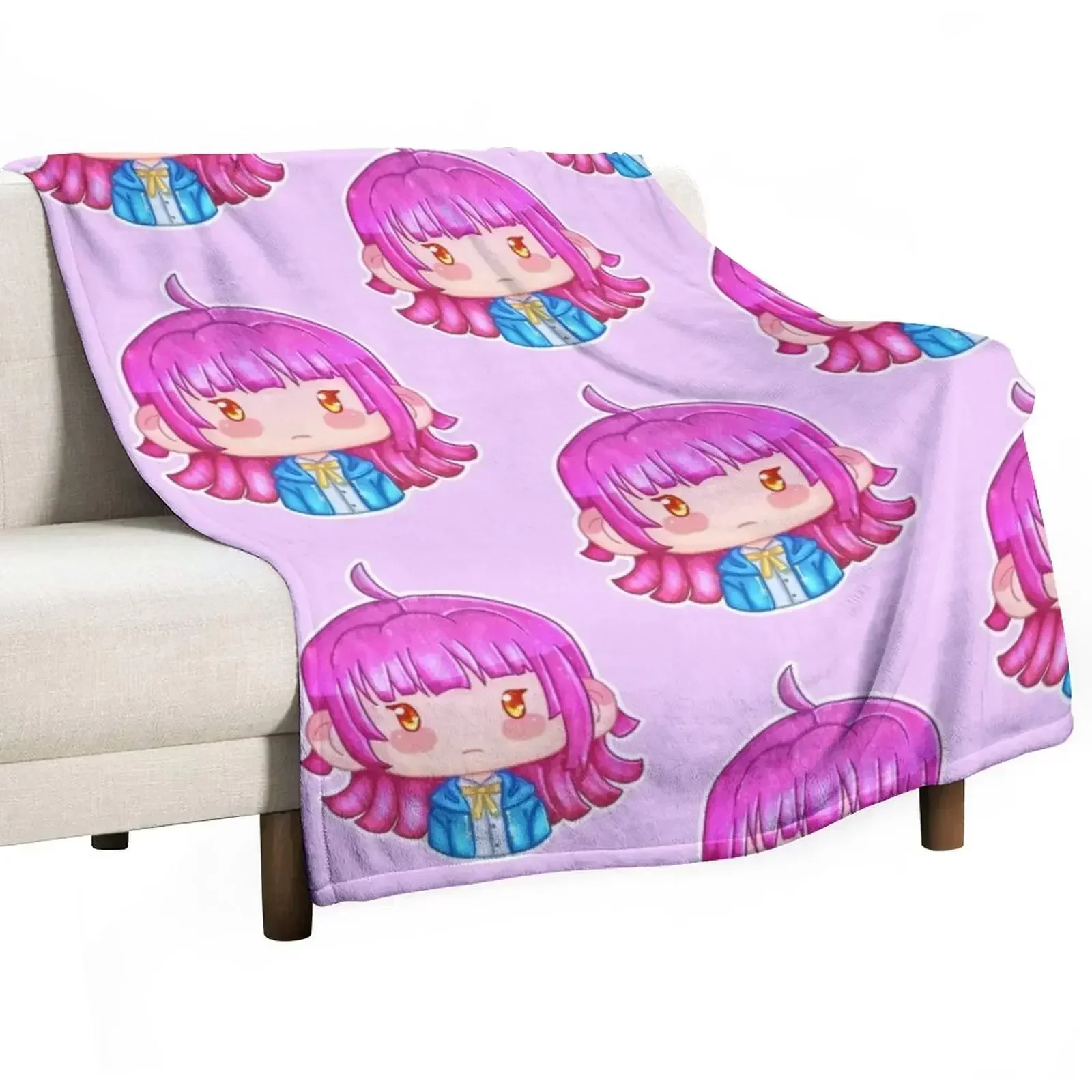 

Rina Tennoji no mask - Love Live! Nijigasaki High School Idol Club Throw Blanket Warm Flannel Blanket for Couch Chair Bedroom
