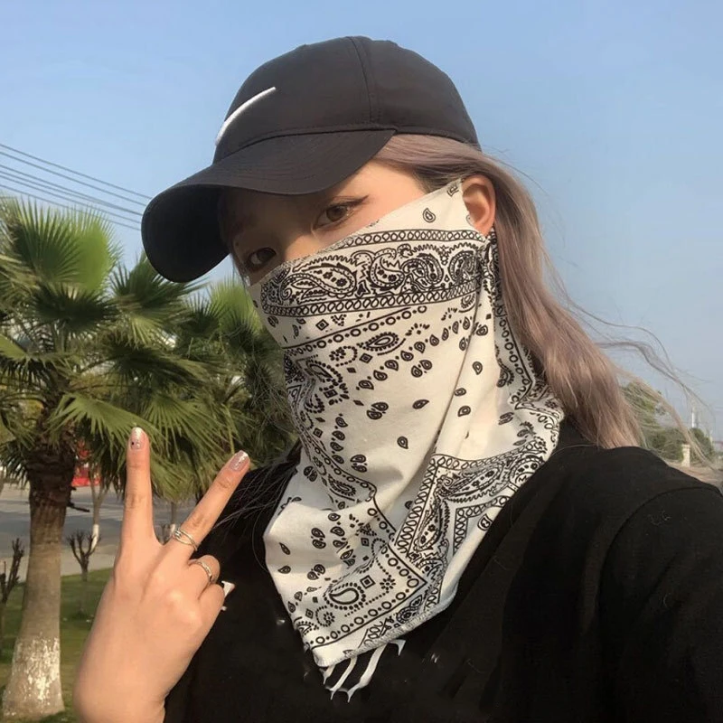 Sunscreen Mask Female Hanging Ear Mask Cycling Face Towel Male Summer Thin Section Uv Face Protection Veil