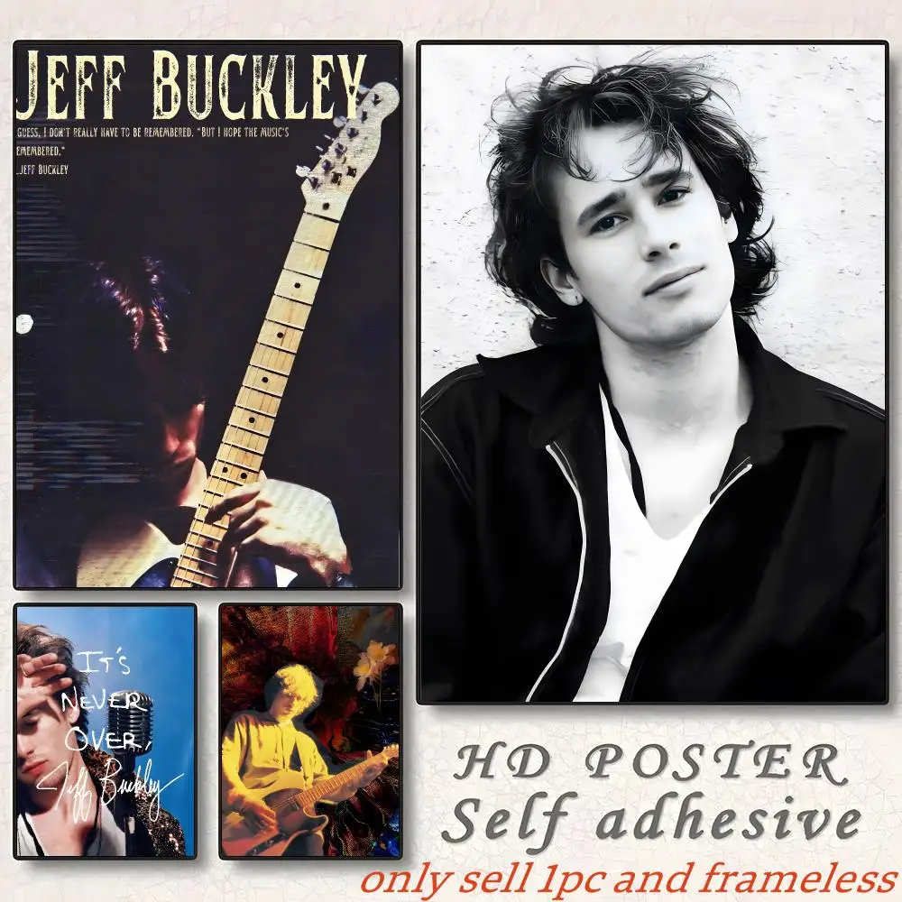 Jeff Buckley Singer Vintage Poster Gift with prints Home bedroom living room decoration promotion and display