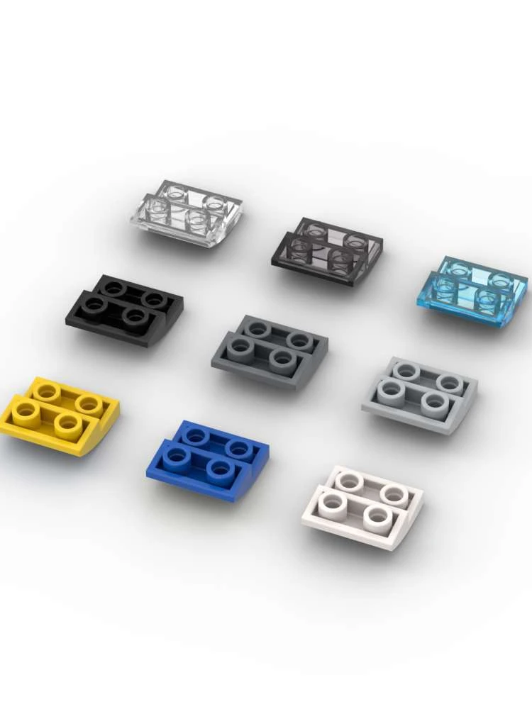 MOC-décennie s de construction incurvés Paremploy32803, kit de blocs inversés, Slnegoing dos Bricks, cadeaux jouets, livraison directe, puzzle, 2x2x2/3, 10 pièces