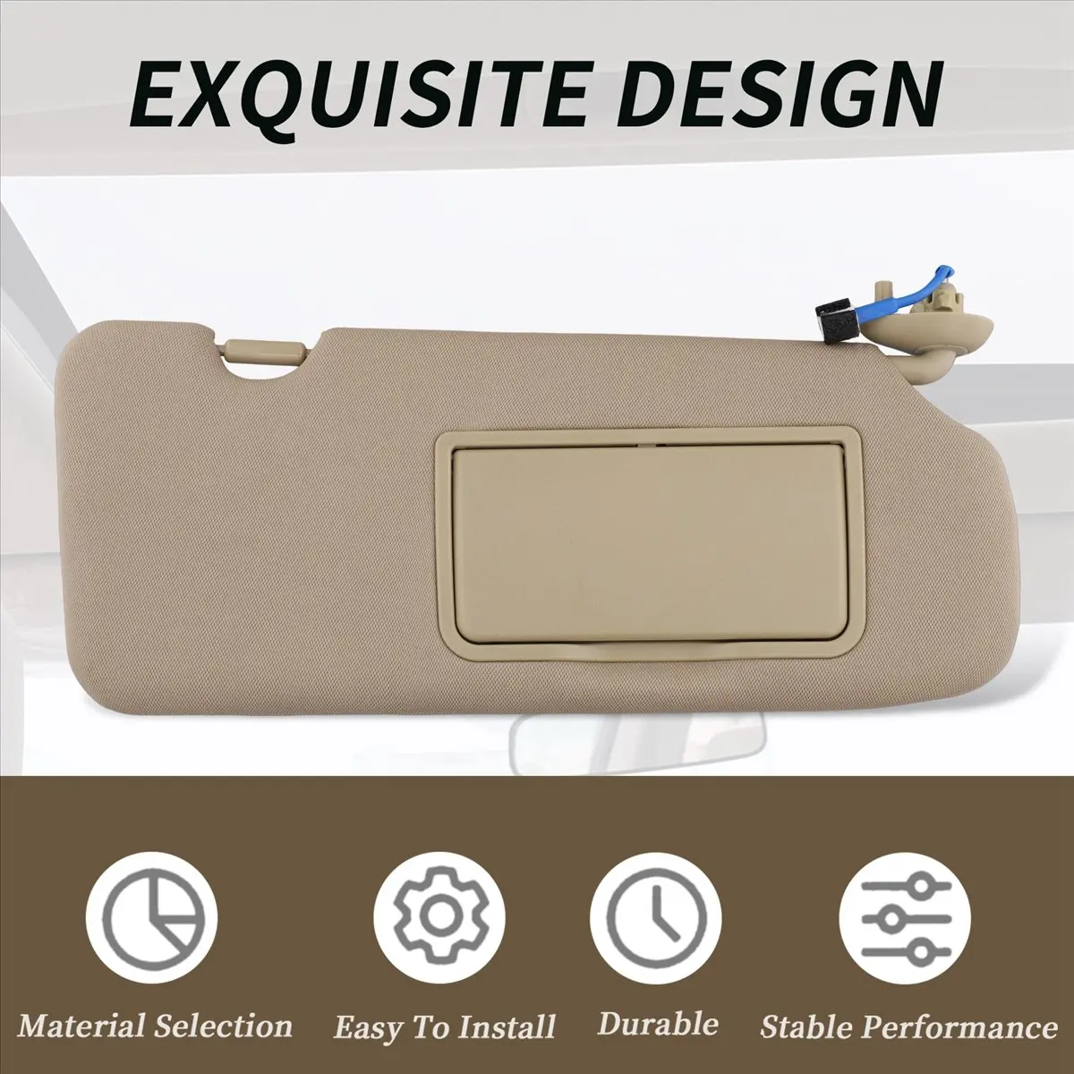 Super Sale Sun Visor Assy Sun Protection Sun Shielding Visor for Honda CR-V CRV 2017 2018-2022 Beige Right 83230-TLA-A12ZB