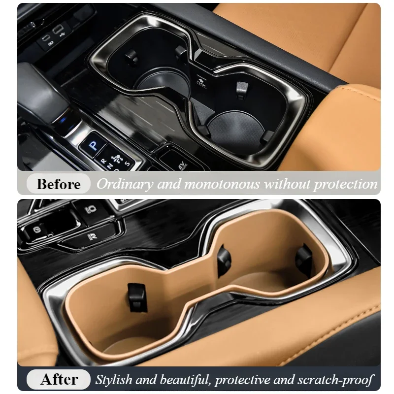 حامل المحدد صندوق تخزين لكزس RX 350h/450h/500h2023-2025 NX 2022-2025 تجديد الملحقاتCar التحكم المركزي كوب ماء