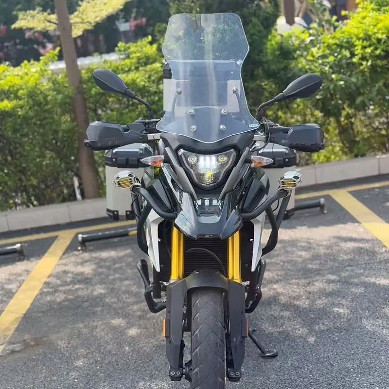 【Perfect fit】For BMW G310GS Motorcycle Windshield Heightened Modified Windscreen Wind Screen Front Glass with Bracket Deflector