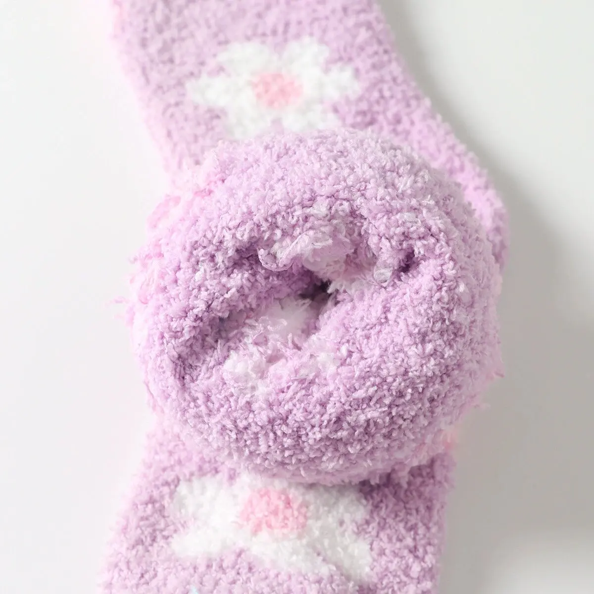 Kawaii لطيف الجوارب الخريف الشتاء سميكة الدافئة لينة أفخم الجوارب النسائية المرجان الصوف الحرارية Homewear الطابق النوم الجوارب #4