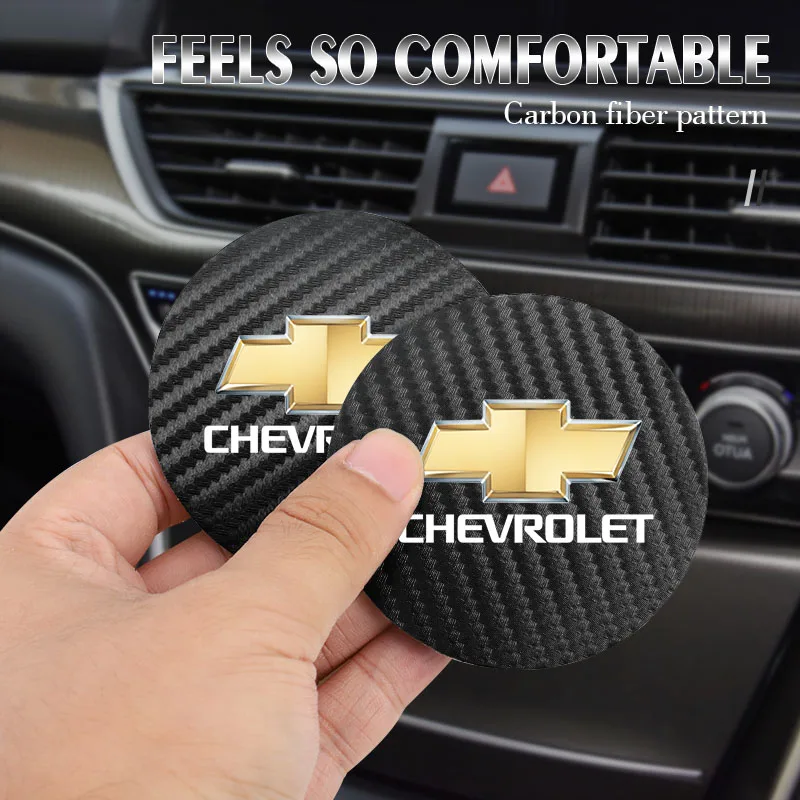 2 pçs para chevrolet faísca captiva cruze rastreador orlando trax epica nubira carro coaster copo de água almofada antiderrapante acessórios automóveis