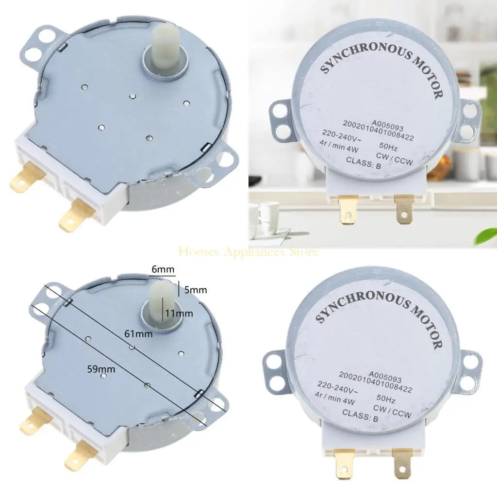 D0AB AC 220V-240V 4RPM 4W Синхронный двигатель TYJ50-8A7 Микроволновая печь Поворотная лоток воздуходувка воздуха