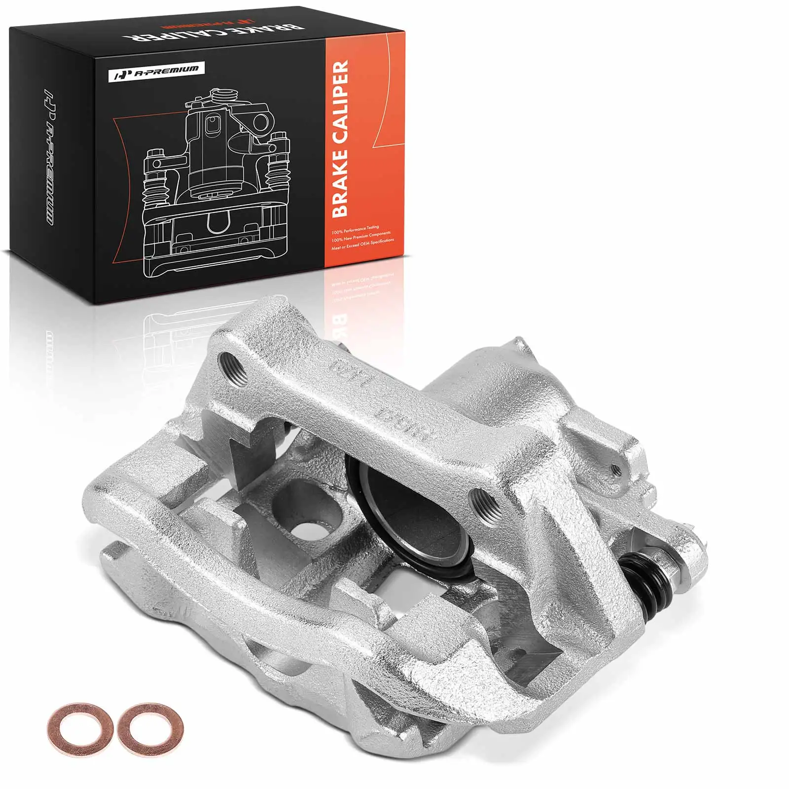 A-Premium Front Right Brake Caliper with Bracket for Volkswagen EuroVan 1993-1997