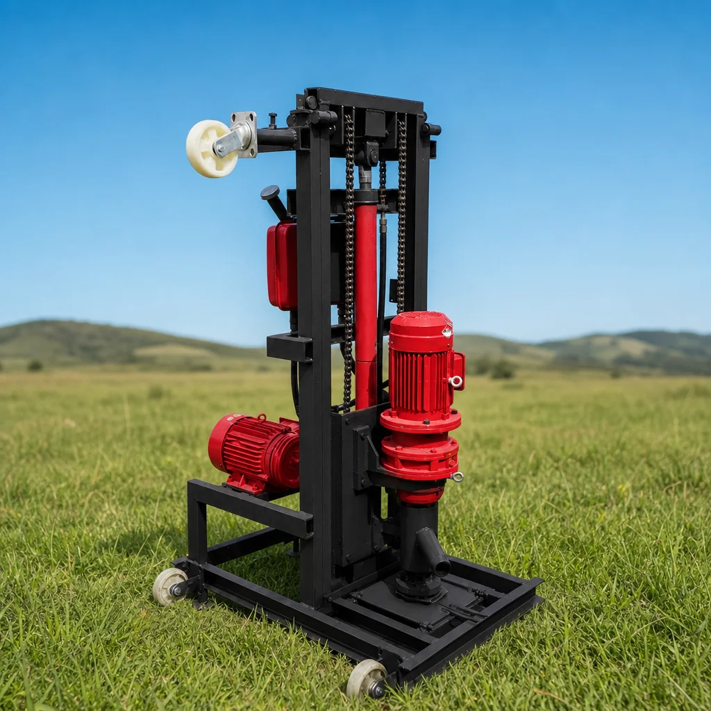 Customized Water Well Drilling Machine 100m Drilling Depth Stable Performance Hydraulic Drive Domestic Type Drilling Rig