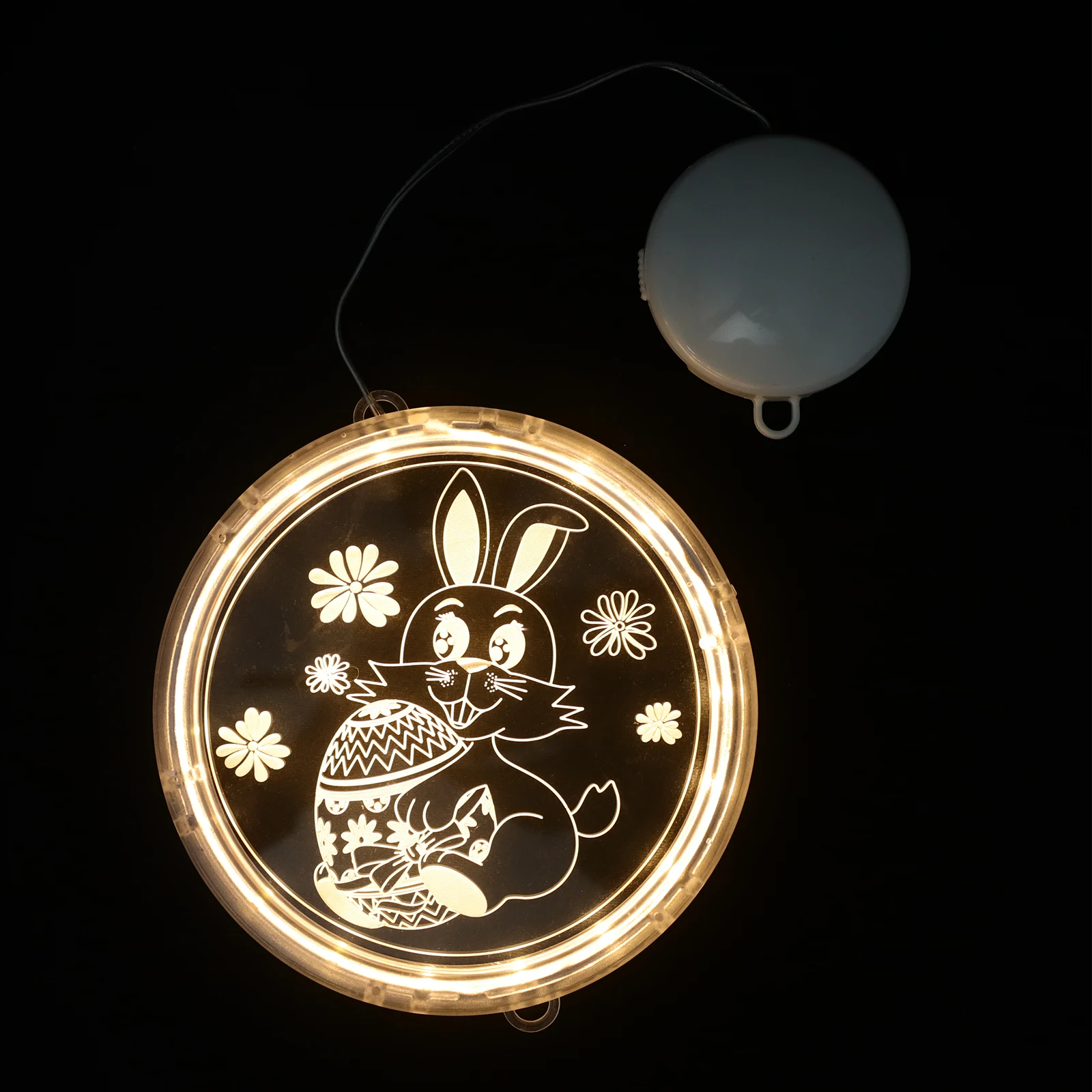 

Rabbit Hanging Lamp Easter Bunny Window Lights Decoration LED Night Light Room Decor Indoor Outdoor Spring Celebration