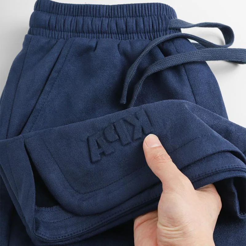 

Extra Large 300 Pou Men's Suede orts Summer Thin Straight Loose Casual Five-Quarter Pants Breathable Cool Sensation