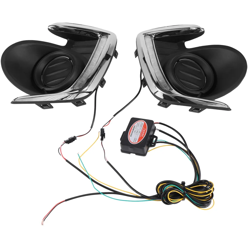 

LED DRL Daylight Daytime Running Lights Front Fog Light Lamp For Mitsubishi Attrage Mirage G4 2012-2015