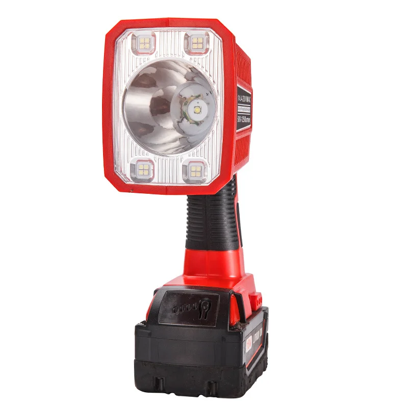 18W Portable LED Lamp Work Light For Milwaukee M18 18V Li-Ion Battery Flashlight With USB Outdoor Lighting(NO Battery)