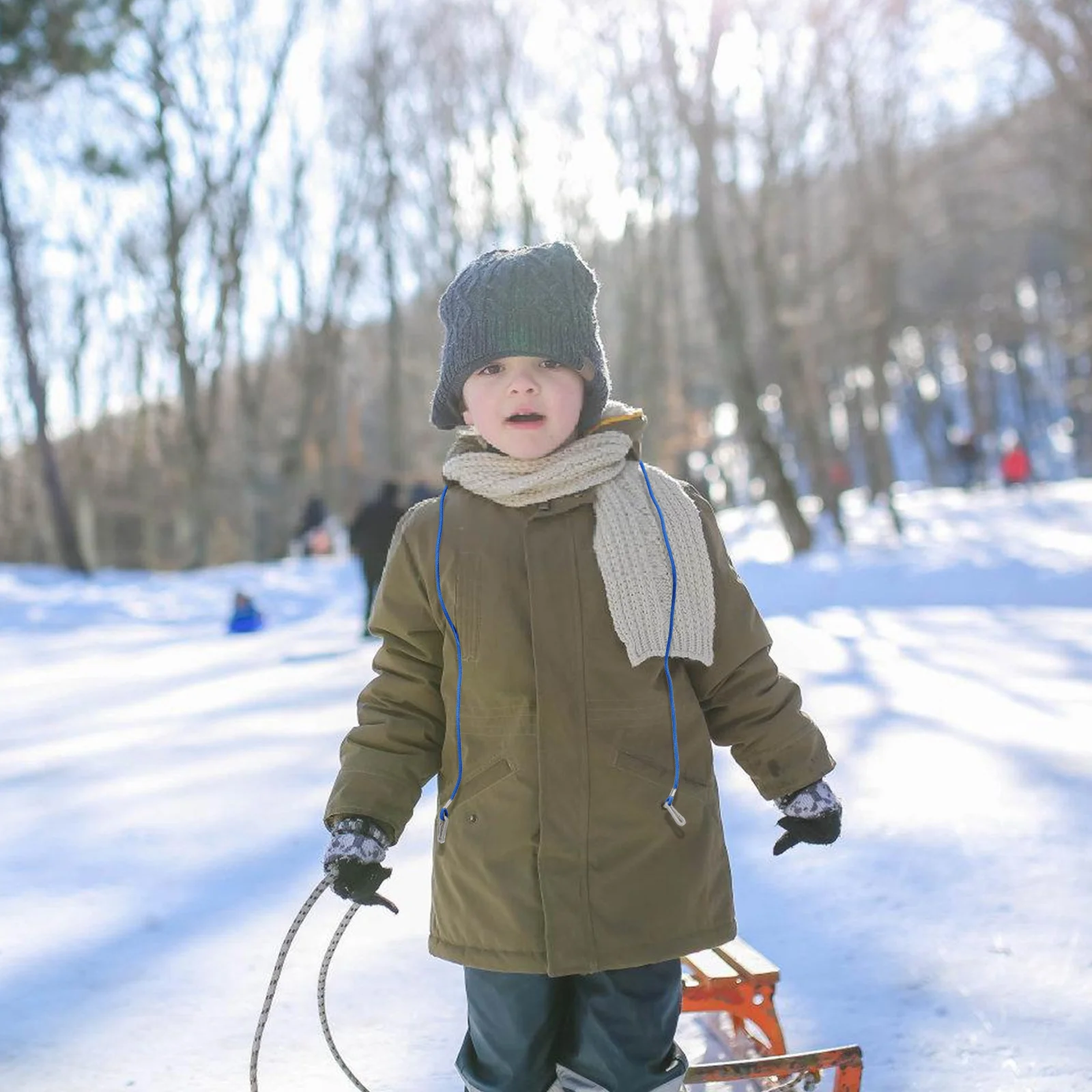 Cordón antipérdida para guantes, soporte para guantes para niños, cuerda, guantes de invierno, correa de manopla ligera resistente al desgaste, portátil y duradero