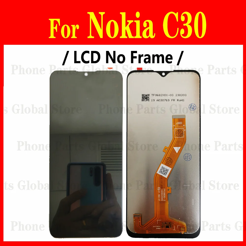 LCD Display For Nokia C01 Plus C1 C2 C3 C10 C20 C21 C22 C30 C32 C100 C200 X10 X20 X100 XR20 LCD Screen Touch Digitizer Assembly