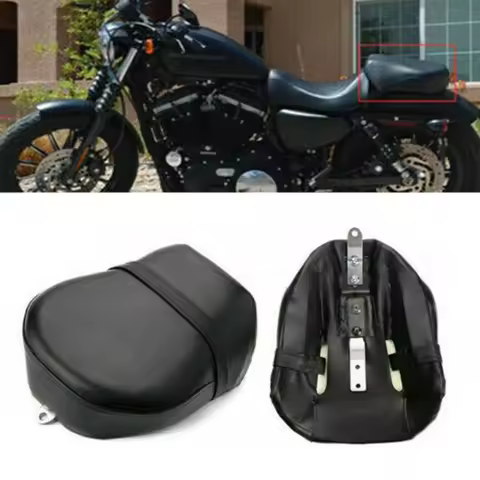 Motorcycle Rear Pillion Passenger Pad Seat Cushion Pillion Fit For Harley Davidson Sportster XL 883 1200 883XL XL1200 2007-2015