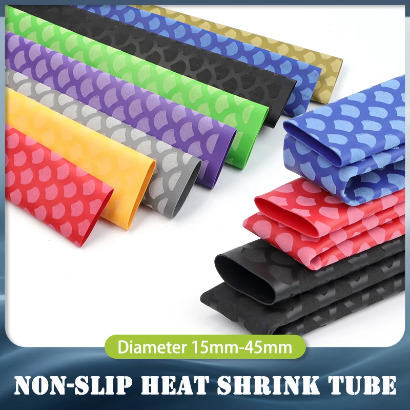 1pcs Anti-Slip Heat Shrink Tube 15mm ~ 45mm Handle Grip Repair Tool Protective Tubing Non Slip Insulation Sleeve for Fishing Rod
