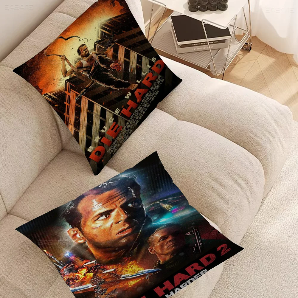 Movie Die Hard  Office Cushion Pillowcase Car Cushion Cover45X45CM Lumbar Pillowcase Sofa Pillowcover