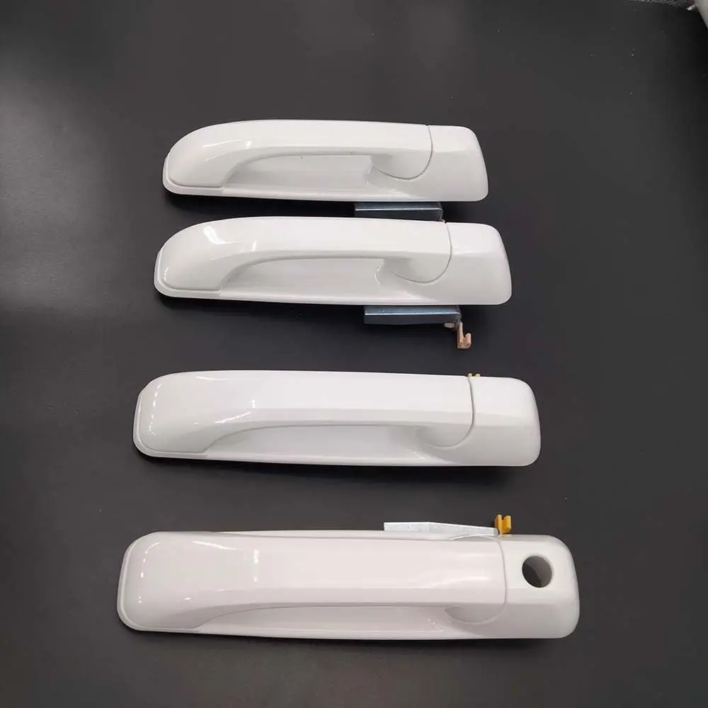 

4Pcs Bright White Door HandlesFor 2012-2018 Dodge Ram 1500,2500,3500 Painted