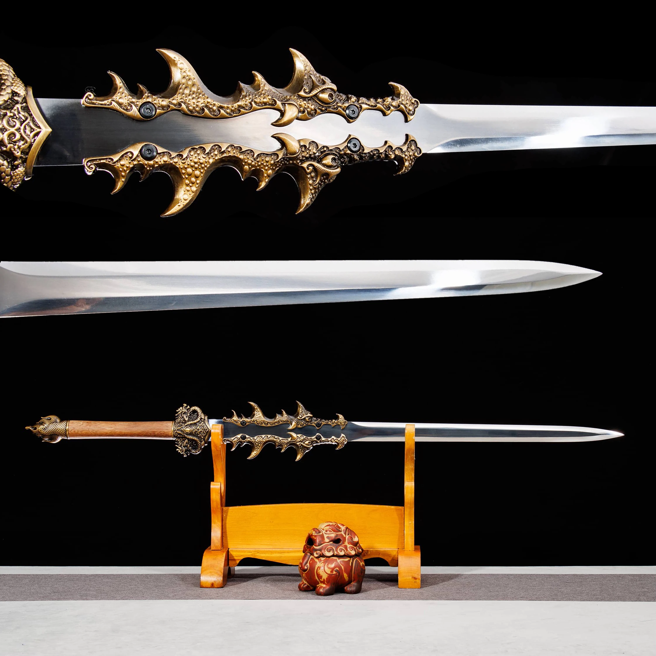 cosplay medieval reconstruction katana carbon steel Halloween Crack Soul Sword Carnival stage performance movie prop samurai
