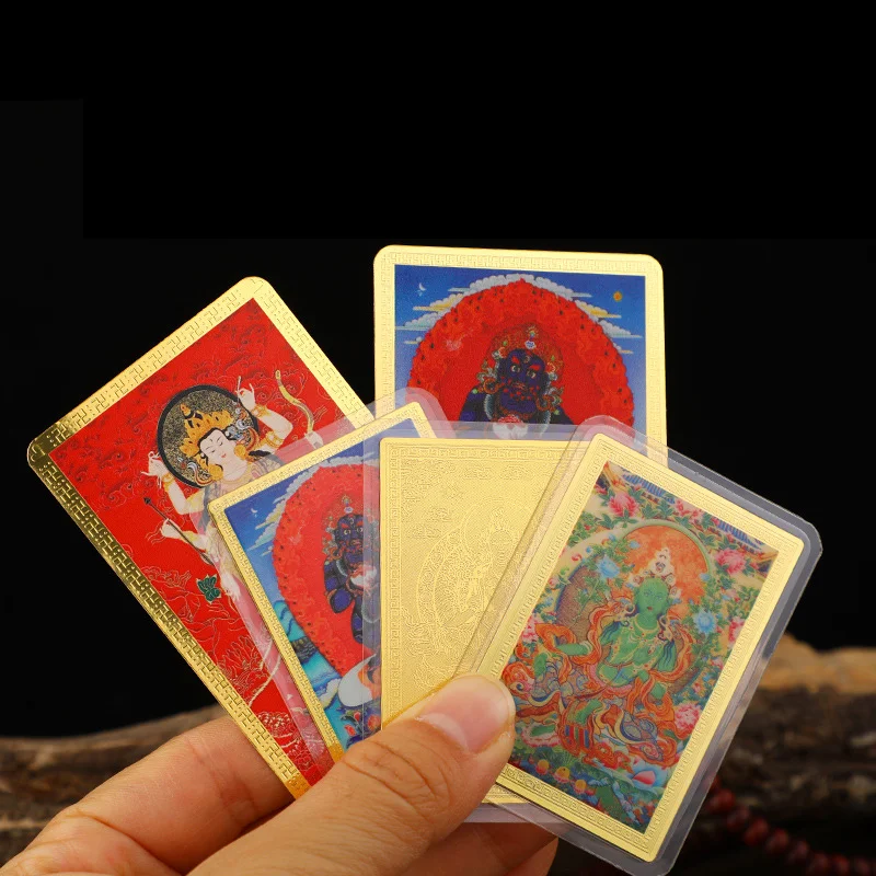 1PC 100% Brand New And High Quality Best Selling Feng Shui Tibet Mystic Amulets Card For Protection