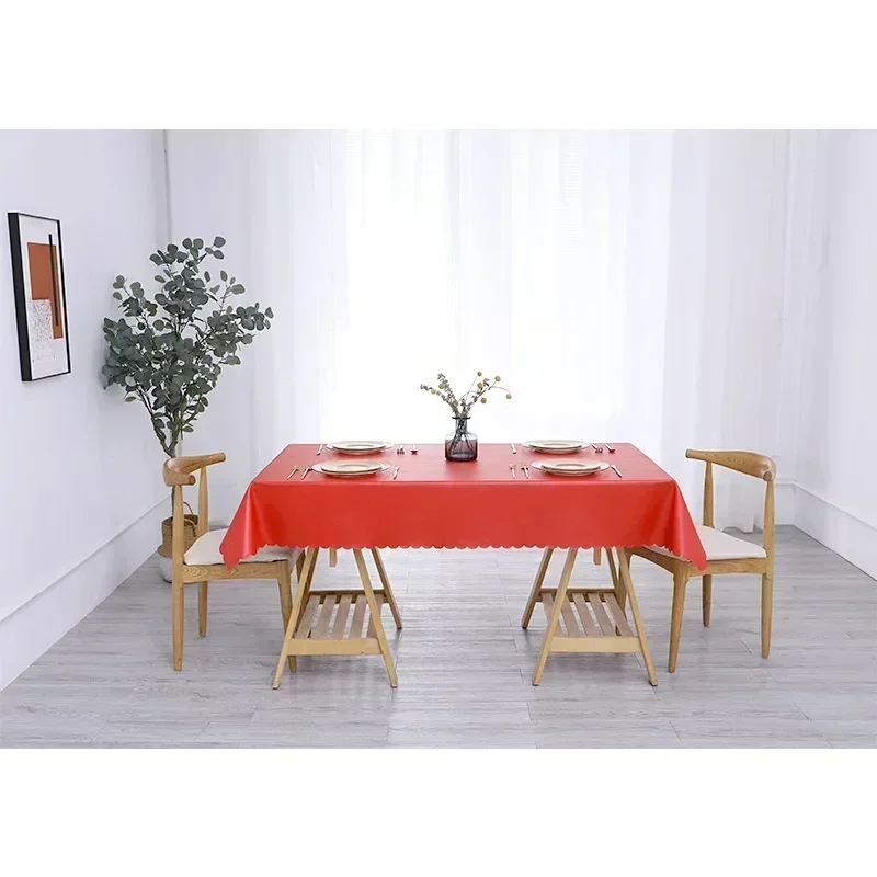 

2024 Household waterproof, scald resistant, oil resistant, and washable tablecloth rectangular