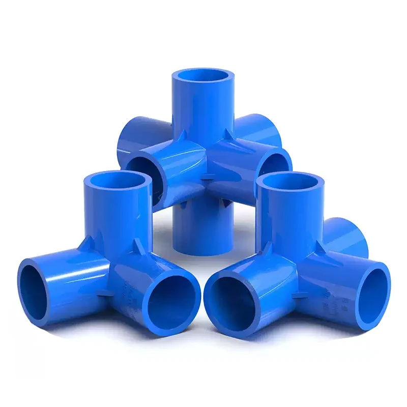 1-10pcs 20/25/32/40/50mm PVC Blue 3/4/5/6-Way Three-Dimensional Connector Home Garden Irrigation Hose Fittings Water Connectors