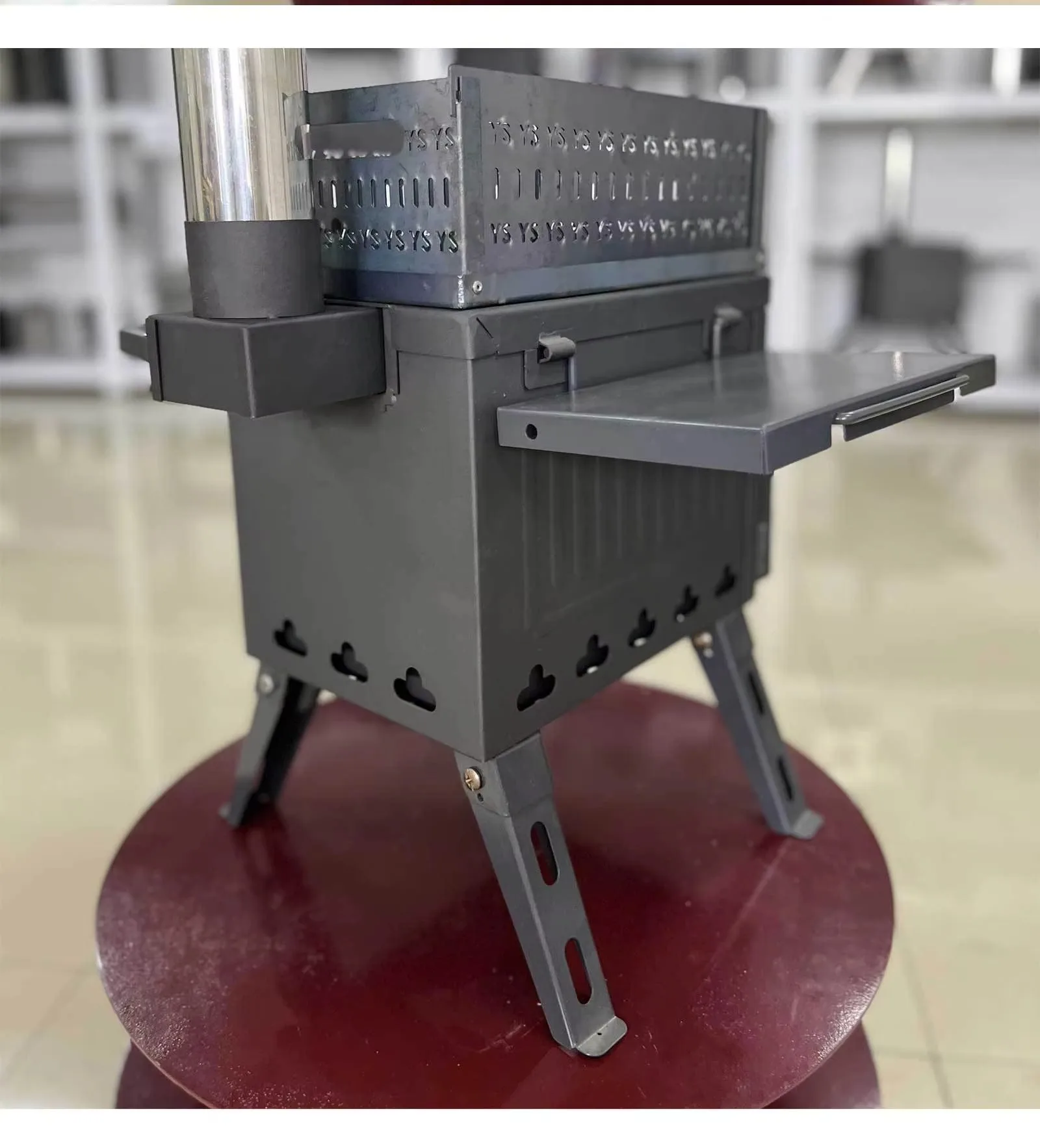 Estufa de leña Huaxi Direct con soplador Estufa China WBS001 Estufa de leña de hierro al aire libre para sala de Sauna Calentador de madera